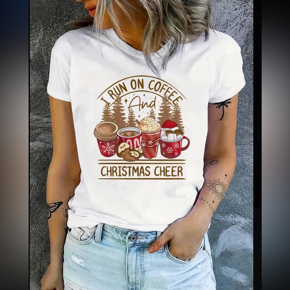 NWT Christmas Tshirt sz14